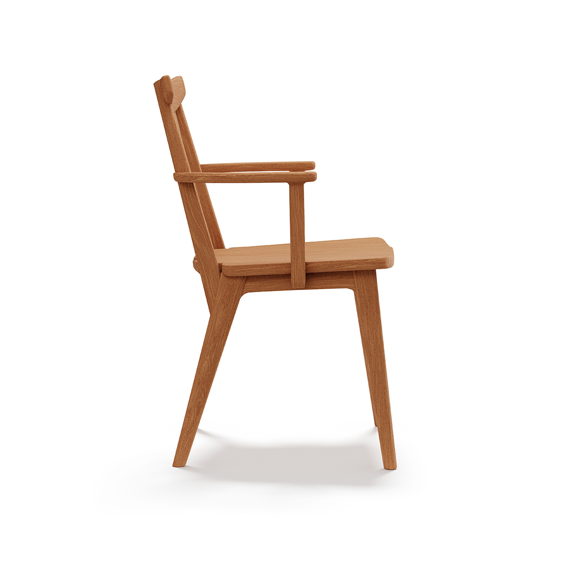 08_AKITSUKI板座アームチェア_真横