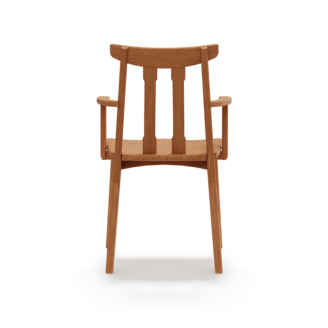 09_AKITSUKI板座アームチェア_背面