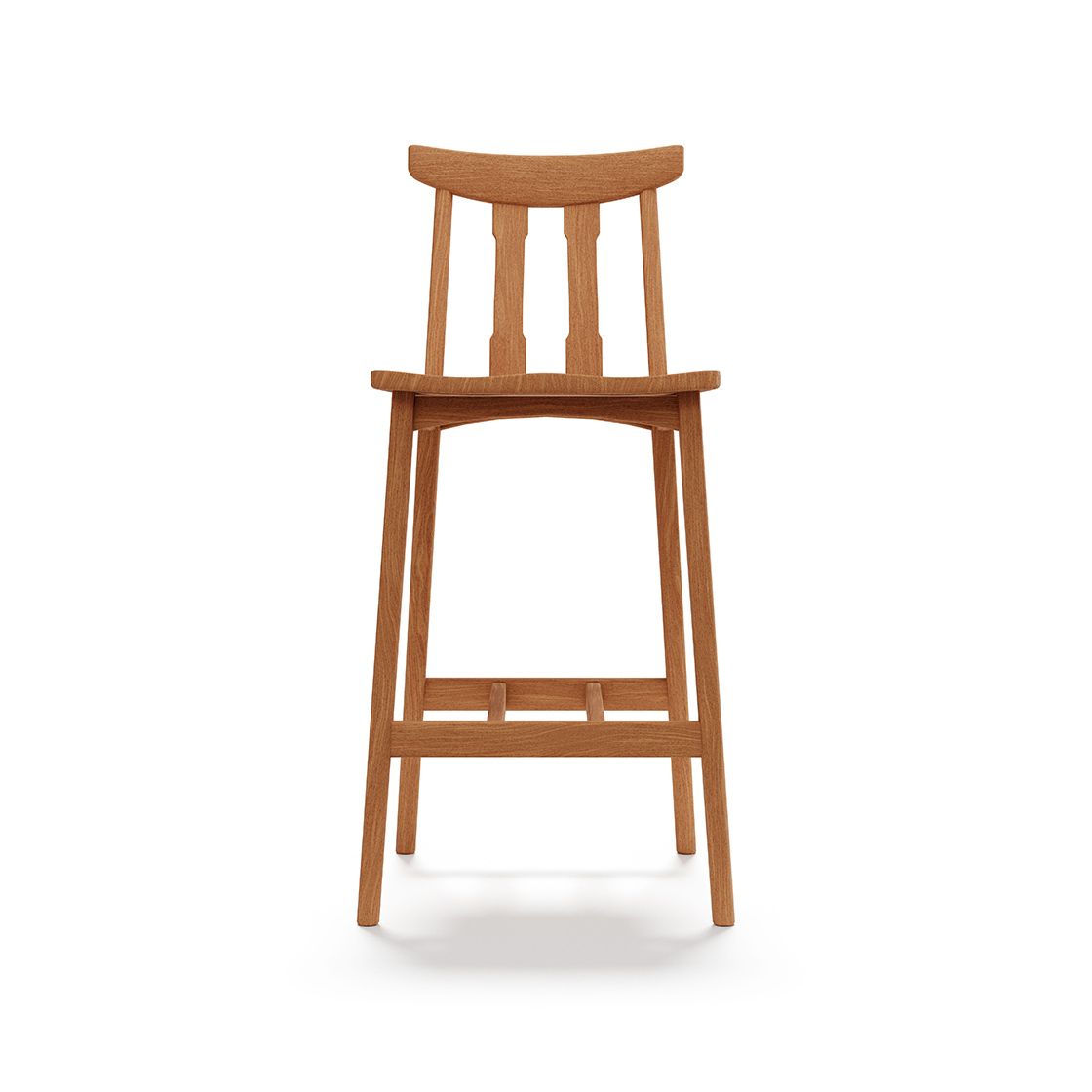 06_AKITSUKI板座カウンターチェア_正面